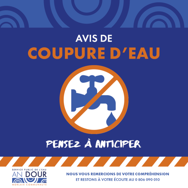 Avis de coupure d’eau
